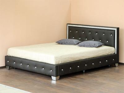 Двуспальная кровать Королевство сна CLADIS (160x200 темно-коричневая) - в интерьере