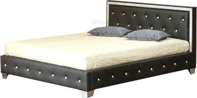 Двуспальная кровать Королевство сна CLADIS (160x200 темно-коричневая) - общий вид
