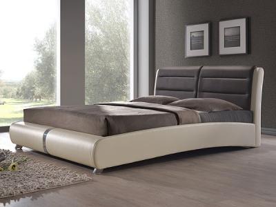 Двуспальная кровать Королевство сна VERA (160x200 коричнево-бежевая) - в интерьере