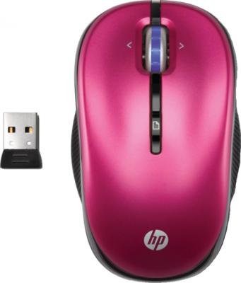 Мышь HP 2.4GHz Wireless Optical Mobile Mouse (XP357AA Luminous Rose) - общий вид