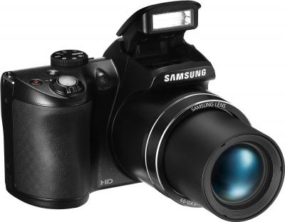 Компактный фотоаппарат Samsung WB110 (EC-WB110ZBABRU) Black - общий вид