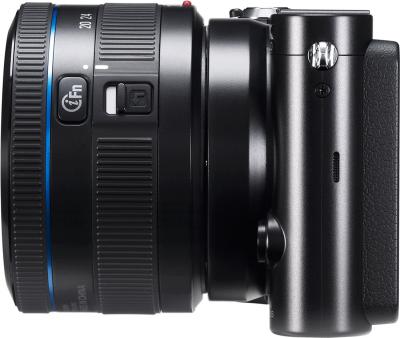 Беззеркальный фотоаппарат Samsung NX1100 Kit 20-50mm - вид сбоку