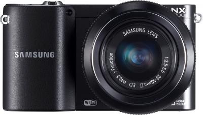 Беззеркальный фотоаппарат Samsung NX1100 Kit 20-50mm - вид спереди
