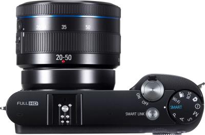 Беззеркальный фотоаппарат Samsung NX1100 Kit 20-50mm - вид сверху