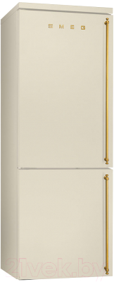 

Холодильник с морозильником Smeg, Бежевый, FA8003PS