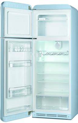 Холодильник с морозильником Smeg FAB30LAZ1 -  с открытой дверью