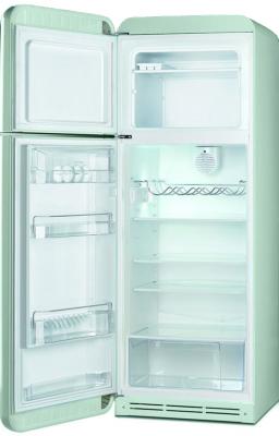 Холодильник с морозильником Smeg FAB30LV1 - с открытой дверью