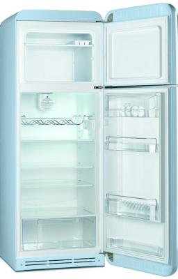 Холодильник с морозильником Smeg FAB30RAZ1 - с открытой дверью