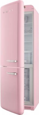 Холодильник с морозильником Smeg FAB32LRON1 - с открытой дверью