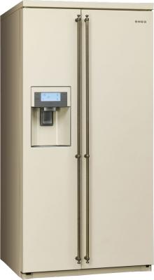 Холодильник с морозильником Smeg SBS8003PO - общий вид