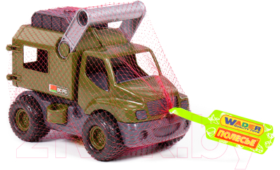 Автомобиль игрушечный Полесье Фургон военный КонсТрак / 49247 (в сеточке)