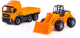 Набор игрушечной техники Полесье Автомобиль бортовой с трактором-погрузчиком / 2371 (в коробке) - 