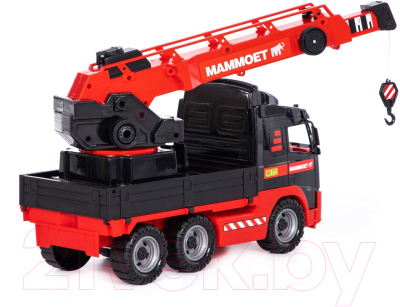 Кран игрушечный Полесье Mammoet с поворотной платформой / 57099 (в лотке)