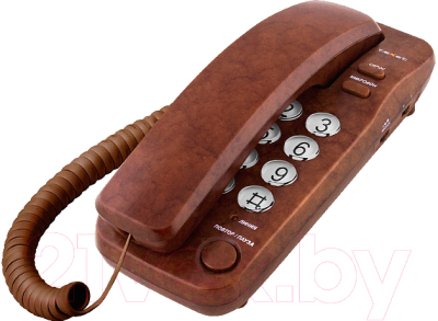 Проводной телефон Texet TX-226 (коричневый мрамор)