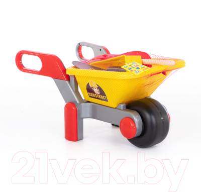 Тачка игрушечная Полесье Детская тачка №4 Construct с набором каменщика №4 / 50229