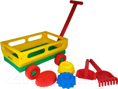 Тележка с игрушками для песочницы Полесье №481 / 45690
