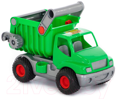 Самосвал игрушечный Полесье КонсТрак / 44822 (зеленый, в коробке)