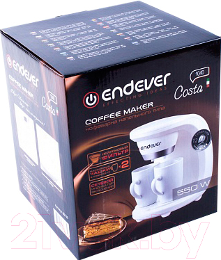 Капельная кофеварка Endever Costa-1040 (белый)