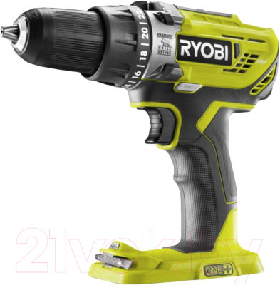 Аккумуляторная дрель-шуруповерт Ryobi R18PD3-0 (5133002888)