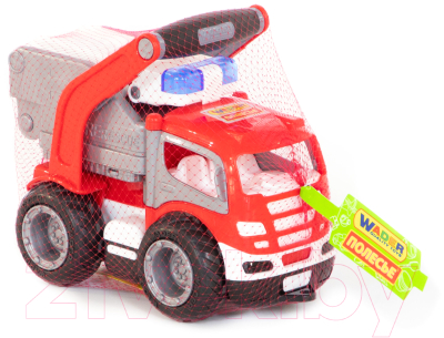 Автомобиль игрушечный Полесье Пожарный автомобиль ГрипТрак / 0872 (в сеточке)