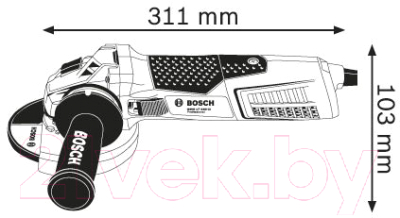 Профессиональная угловая шлифмашина Bosch GWS 19-150 CI Professional (0.601.79R.002)