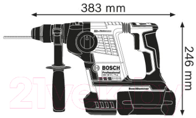 Профессиональный перфоратор Bosch GBH 36 VF-LI Plus Professional (0.611.907.002)