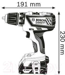 Профессиональная дрель-шуруповерт Bosch GSR 18-2-LI Plus Professional (0.601.9E6.120)