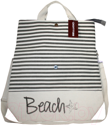Пляжная сумка No Brand ZX-9517B (светло-серый/серый)