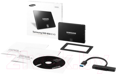SSD диск Samsung 850 EVO 500GB Starter Kit (MZ-75E500RW)