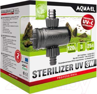 УФ-стерилизатор для аквариума Aquael UV AS Lamp 3W / 108400