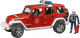 Автомобиль игрушечный Bruder Пожарный внедорожник Jeep Wrangler с фигуркой / 02528 - 