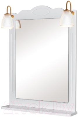 Зеркало Аква Родос Классик 65 / АР0000019 (белый, с подсветкой)