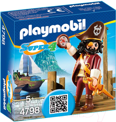 Фигурка игровая Playmobil Супер 4. Акулья борода / 4798