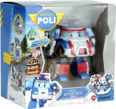 Игрушка-трансформер Robocar Poli Поли с костюмом астронавта / 83311