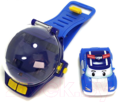 Игрушка на пульте управления Robocar Poli Часы с мини машинкой / 83312