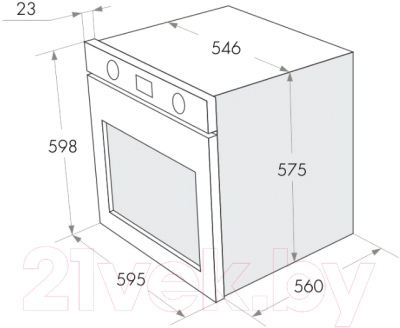 Электрический духовой шкаф Maunfeld MEOF.676W