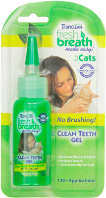 Средство для ухода за полостью рта животных TropiClean Fresh Breath Cat Clean Teeth Gel / 001497