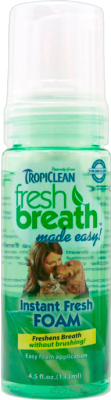 Средство для ухода за полостью рта животных TropiClean Fresh Breath Mint Foam / 001022