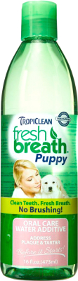 Средство для ухода за полостью рта животных TropiClean Fresh Breath Water Additive Puppy / 002012