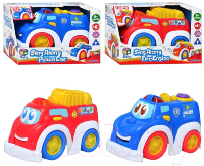 Автомобиль игрушечный Keenway Веселая пожарная машинка / 12841 - товар по цвету не маркируется