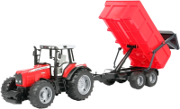 Трактор игрушечный Bruder Massery Ferguson 7840 с прицепом-самосвалом / 02045 - 