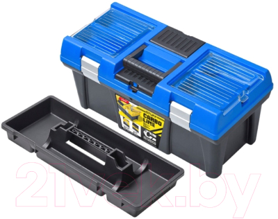 Ящик для инструментов Patrol Stuff Semi Profi Carbo 20" (синий, 525x256x246)