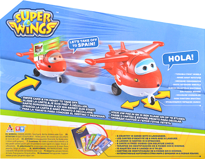 Самолет игрушечный Super Wings Джетт с пластиковыми карточками / YW710410