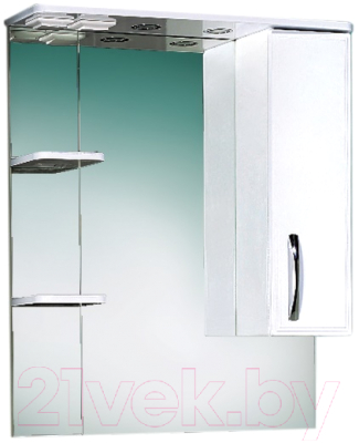 Шкаф с зеркалом для ванной Акваль Виола 75 / AV.04.75.00.R