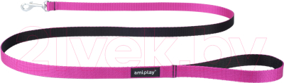Поводок Ami Play Fusion M (150x1.5, розовый)