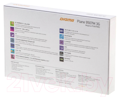 Планшет Digma Plane 9507M 8GB 3G / PS9079MG (белый)