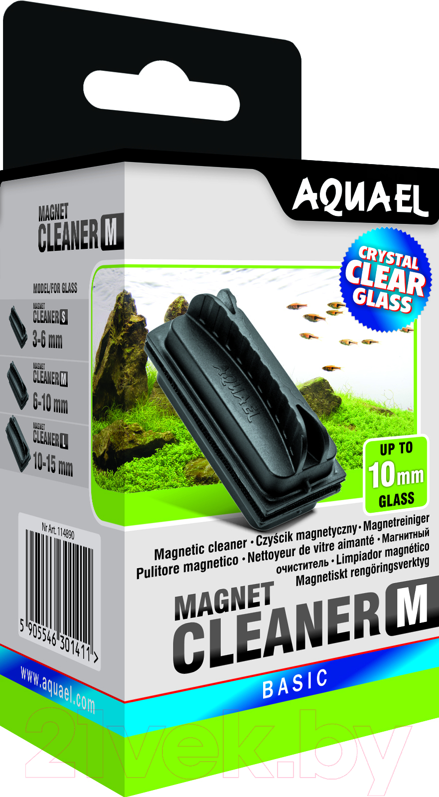 Очиститель стекла аквариума Aquael Magnetic Cleaner M / 114890