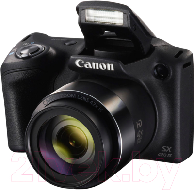 Компактный фотоаппарат Canon PowerShot SX420 IS / 1068C012AA (черный)