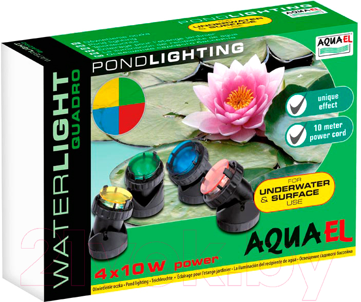 Набор светильников для пруда Aqua Sphere Waterlight Quadro / 100497