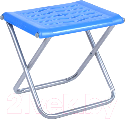 Табурет складной Ника С пластиковым сиденьем / ПСП4 (синий)